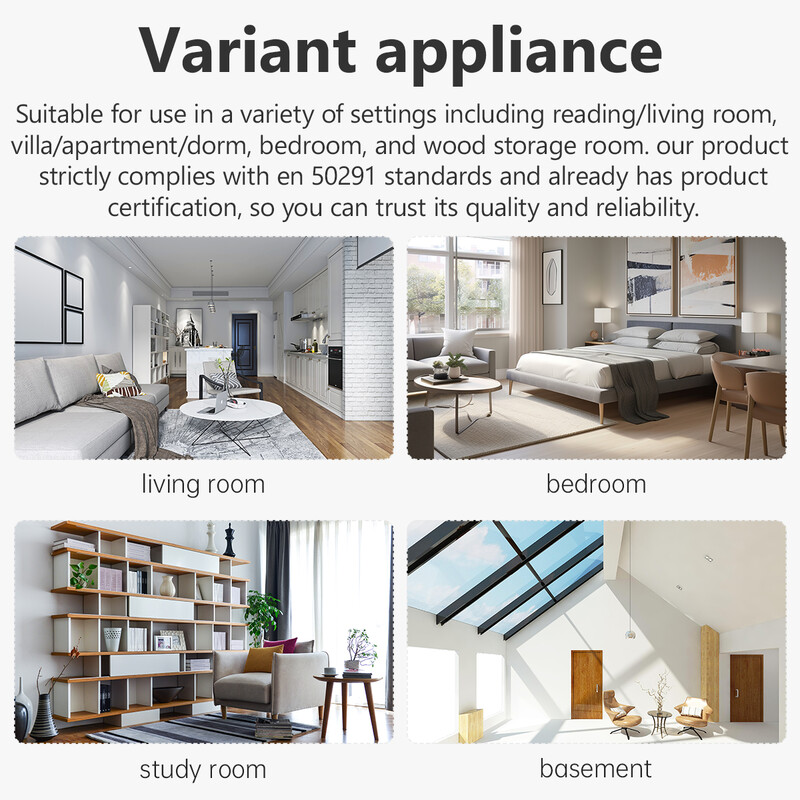 IMOU autonominis dūmų signalizatorius su 10 metų ličio baterijomis, 85 DB garso signalu, atsparus vandens garams