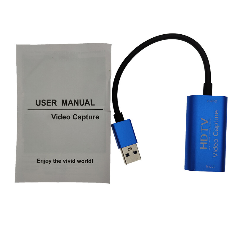 Ar HDMI saderīgs adapteris USB 3.0 kabelis 4K 1080P HD video digitālā pārveidotāja uzņemšanas karte datoram HDTV HD uz USB Game Grabber Record