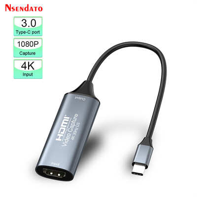 USB C hdmi videorögzítő kártya 4K 1080p HDMI a Type C 2.0 3.0 Video Grabber Capture Recorder Box PC-hez Andriod fényképezőgép Windows