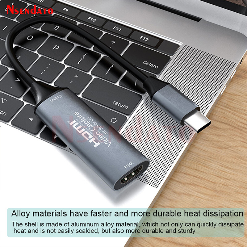 USB C hdmi video tveršanas karte 4K 1080p HDMI uz Type C 2.0 3.0 Video Grabber Capture Recorder Box PC Andriod Camera Windows