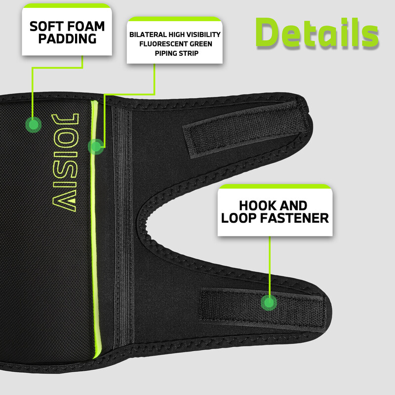 Unisex chrániče kolien, vodeodolné, nastaviteľné popruhy, hrubá EVA pena, neoprén, fluorescenčný lem, na záhradkárčenie, upratovanie, jogu