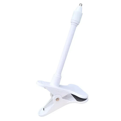 Bez štancēšanas pārnēsājams ar klipu stiprināms tīmekļa kameras statīvs mazuļa monitora kameras turētājam mājās, elastīgs, pagriežams montāžas komplekts, pievienojams gultiņai