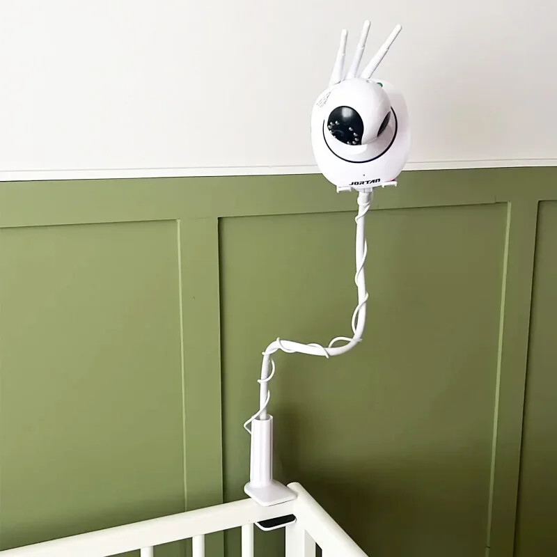 Bez štancēšanas, pārnēsājams ar klipu stiprināms tīmekļa kameras statīvs mazuļa monitora kameras turētājam mājās.