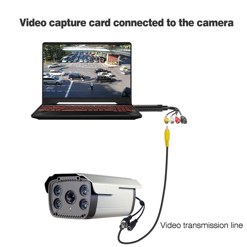 USB audio un video viena kanāla video uztveršanas karte AV signāla attēla video iegūšanas ierīce video audio pārveidotājs