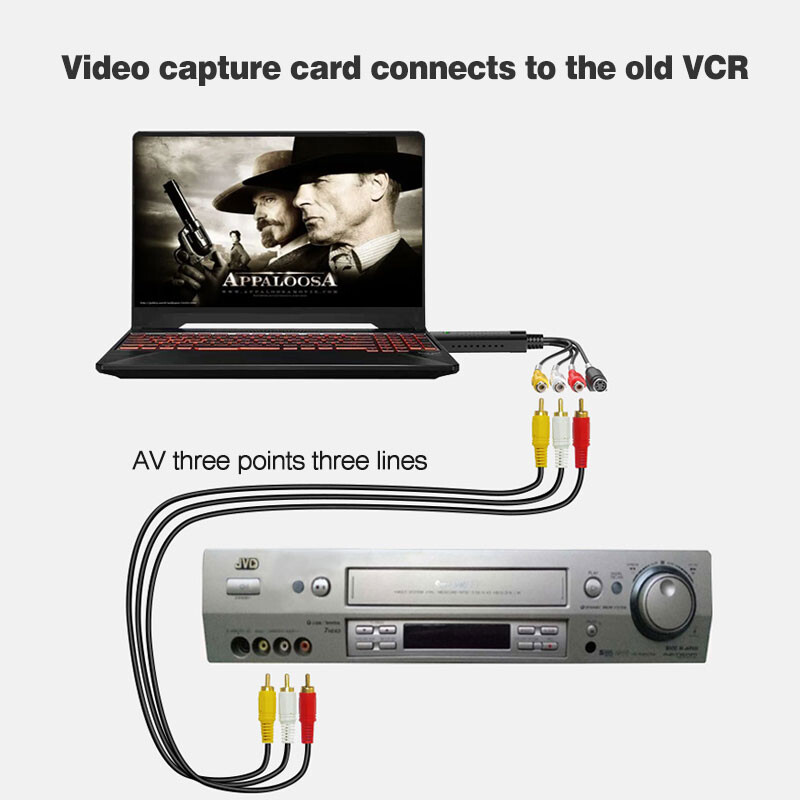 USB audio un video viena kanāla video uztveršanas karte AV signāla attēla video iegūšanas ierīce video audio pārveidotājs