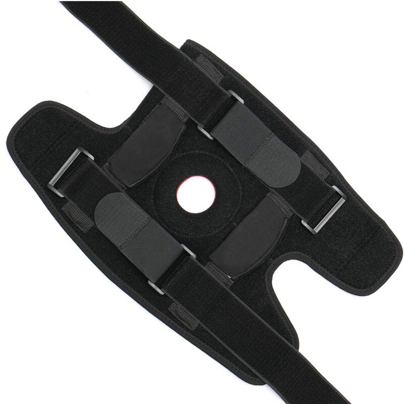 1Gb Vīriešu ceļgalu balsts, regulējams atvērts Patella ceļa spilventiņu aizsargs trenažieru zāles treniņiem sporta artrīta locītavu sāpēm