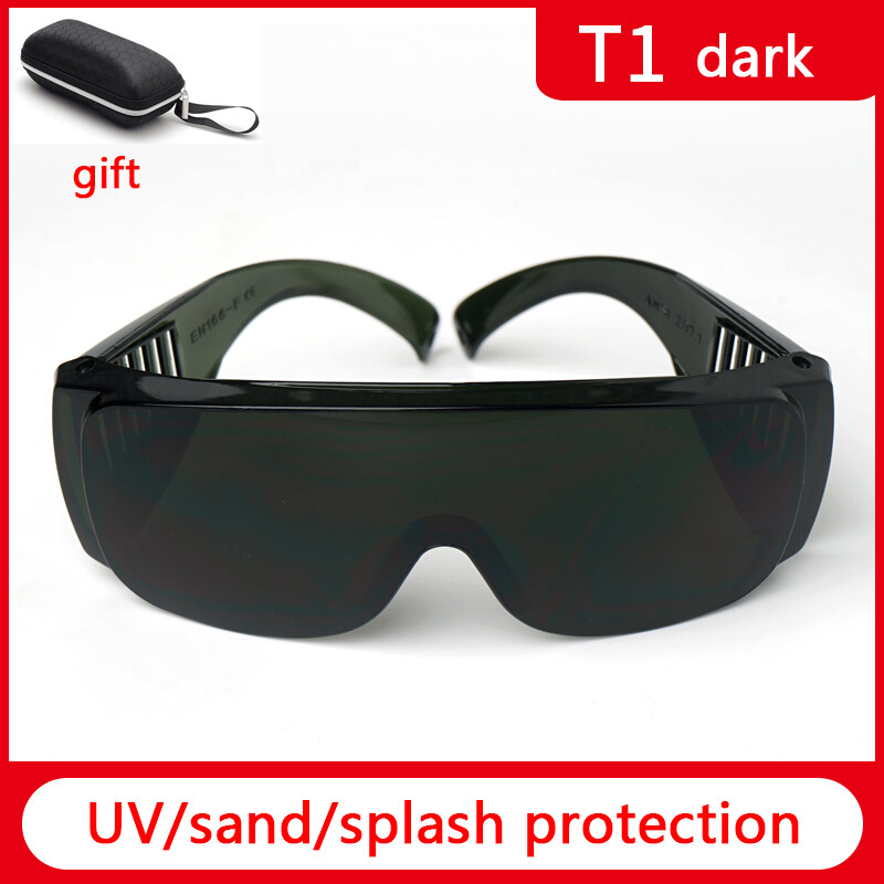 Veido suvirinimo apsauginiai akiniai Tamsi spalva, atspari UV spinduliams Skaidri, apsauganti nuo purslų nuo rasojimo Darbo apsauginiai akiniai