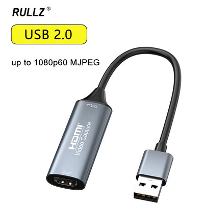 Κάρτα λήψης βίντεο 4K Type-C 1080p 60fps HDMI USB 3.0 2.0 USB-C Εγγραφή παιχνιδιών Grabber για κάμερα PS4 Laptop PC Ζωντανή ροή