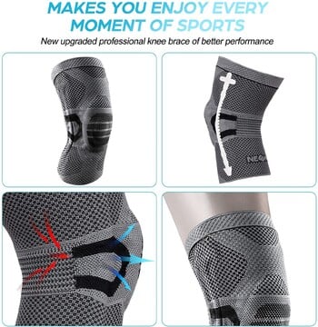 NEENCA Knee Brace Compression Knee Sleeve Support Sports Knee Pad за облекчаване на болката при бягане, тренировка, артрит, възстановяване на ставите