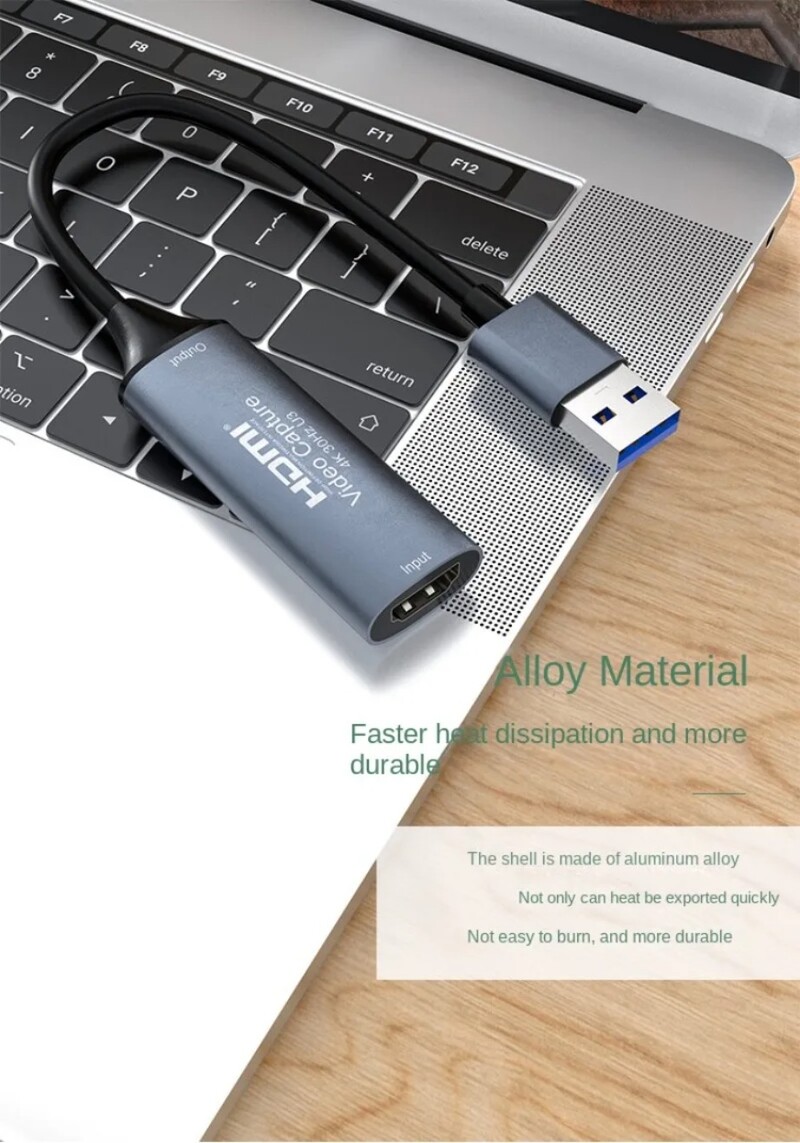 YIGETOHDE USB3.0/2.0 Κάρτα λήψης βίντεο 1080 HDMI συμβατή εγγραφή 4K@30Hz Game Grabber για Switch Xbox PS4/5 Live Broadcast