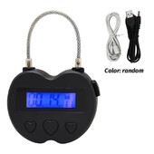 Многофункционален LCD дисплей за заключване на времето, водоустойчив USB акумулаторен временен катинар за таймер, интелигентно заключване на времето за пътуване и други