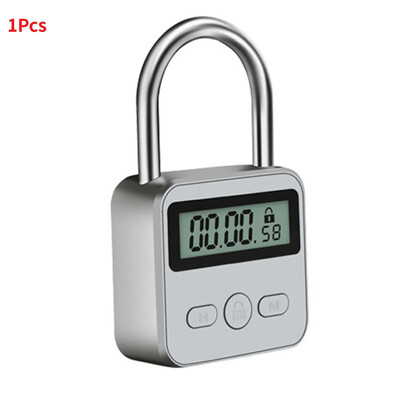 Многофункционален LCD дисплей за заключване на времето, водоустойчив USB акумулаторен временен катинар за таймер, интелигентно заключване на времето за пътуване и други