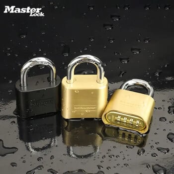 Master Lock 175MCND Месингова парола Комбиниран катинар против кражба против подправяне антикорозия, против ръжда и водоустойчив