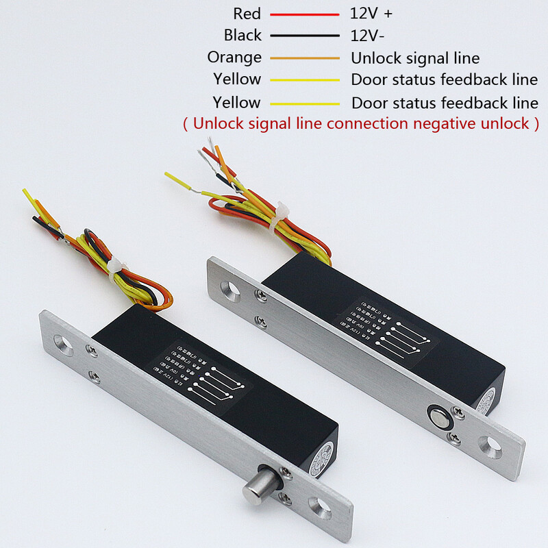 DC12V īpaši maza elektriskā skrūvju atslēga piekļuves kontrole elektriskā slēdzene mini elektriskā slēdzene elektroniskā durvju slēdzenes statusa atsauksmes