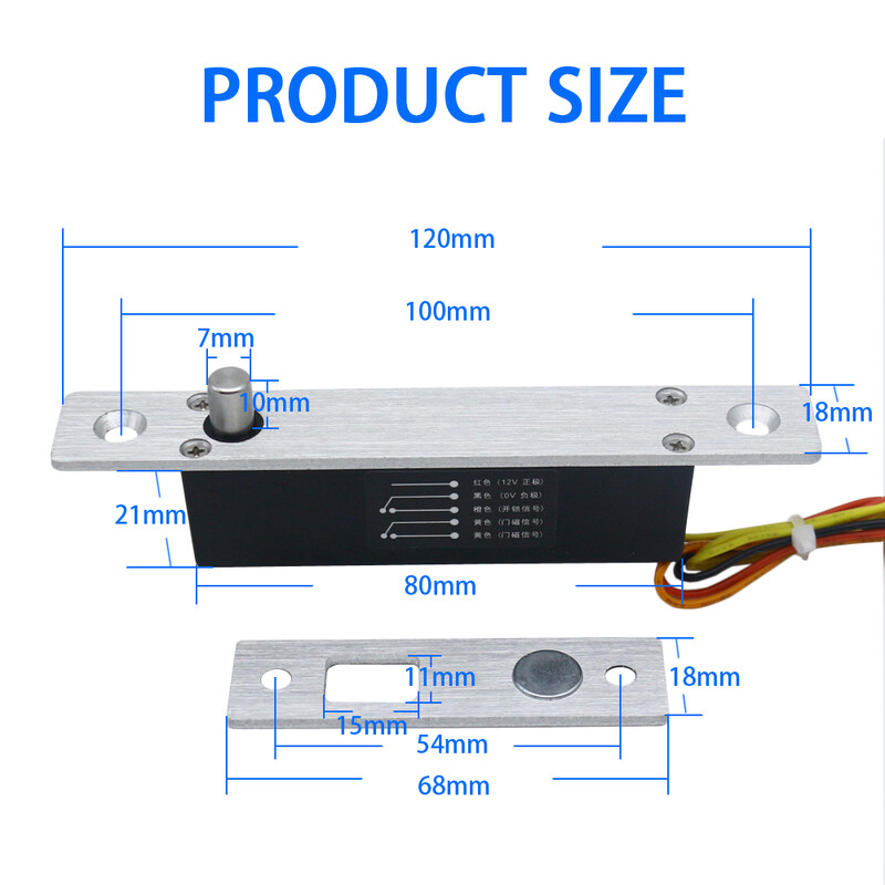 DC12V īpaši maza elektriskā skrūvju atslēga piekļuves kontrole elektriskā slēdzene mini elektriskā slēdzene elektroniskā durvju slēdzenes statusa atsauksmes