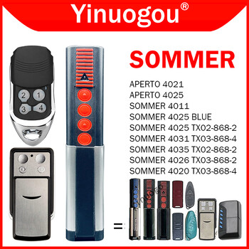 SOMMER 868MHz 4020 TX03-868-4 4026 TX03-868-2 Резервно дистанционно управление за гараж Гаражна команда за отваряне на врати 4011 4025 4031 4035