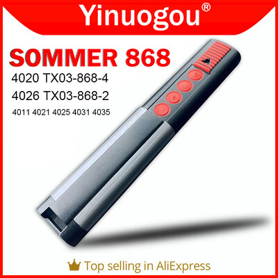 SOMMER 868MHz 4020 TX03-868-4 4026 TX03-868-2 Garázs távirányító csere Garázs parancsnoki ajtónyitó 4011 4025 4031 4035