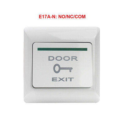 Ukse väljumisnupu vabastuslüliti juurdepääsukontrollisüsteemi elektrooniline ukselukk NO NC COM plastikust juurdepääsu surunupp