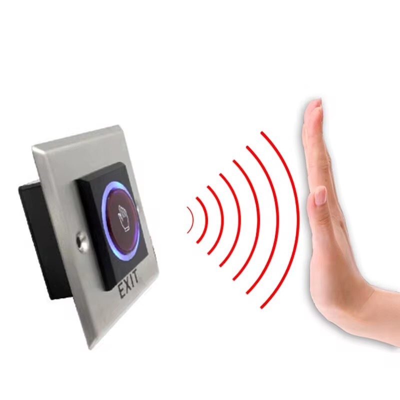 Prieigos mygtukas Durų išėjimo stūmimo jungiklio jutiklinis atleidimo vartų atidarytuvas Durų prieigos kontrolės sistema Įėjimas Atidarykite palieskite