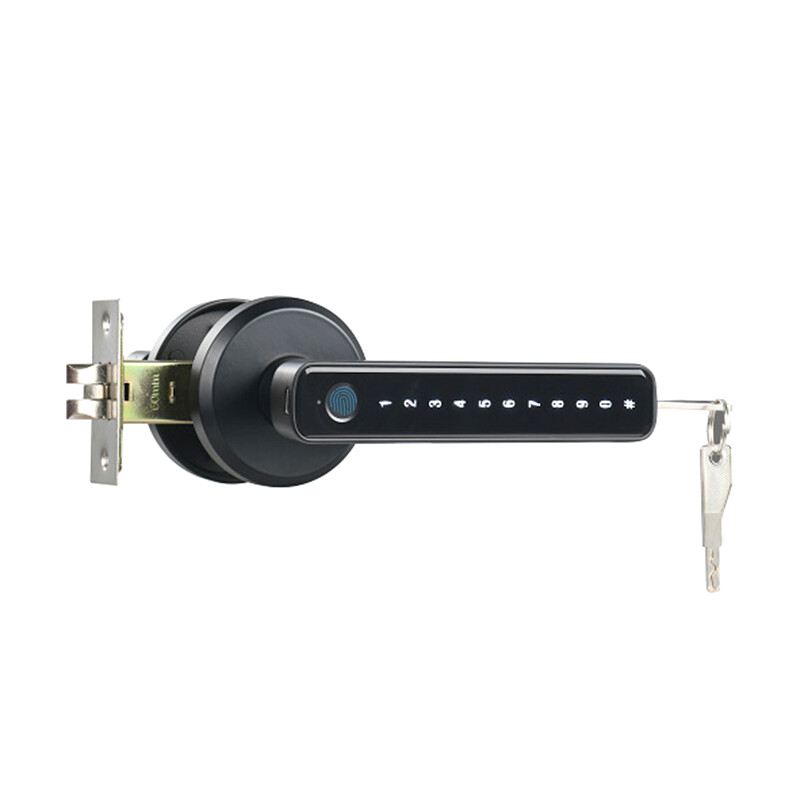 „Tuya SmartLife APP“ išmanioji pirštų atspaudų užraktas su vienu skląsčiu, skirtas vidaus medinėms metalinėms durims