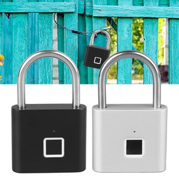 Fingerprint Gym Lock Λουκέτο δακτυλικών αποτυπωμάτων Λουκέτο δακτυλικών αποτυπωμάτων χωρίς κλειδί Αδιάβροχη βιομετρική ηλεκτρονική κλειδαριά USB Επαναφορτιζόμενη