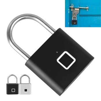 Fingerprint Gym Lock Λουκέτο δακτυλικών αποτυπωμάτων Λουκέτο δακτυλικών αποτυπωμάτων χωρίς κλειδί Αδιάβροχη βιομετρική ηλεκτρονική κλειδαριά USB Επαναφορτιζόμενη