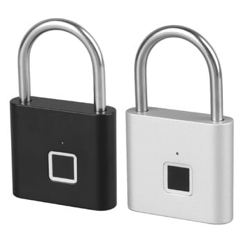 Fingerprint Gym Lock Λουκέτο δακτυλικών αποτυπωμάτων Λουκέτο δακτυλικών αποτυπωμάτων χωρίς κλειδί Αδιάβροχη βιομετρική ηλεκτρονική κλειδαριά USB Επαναφορτιζόμενη