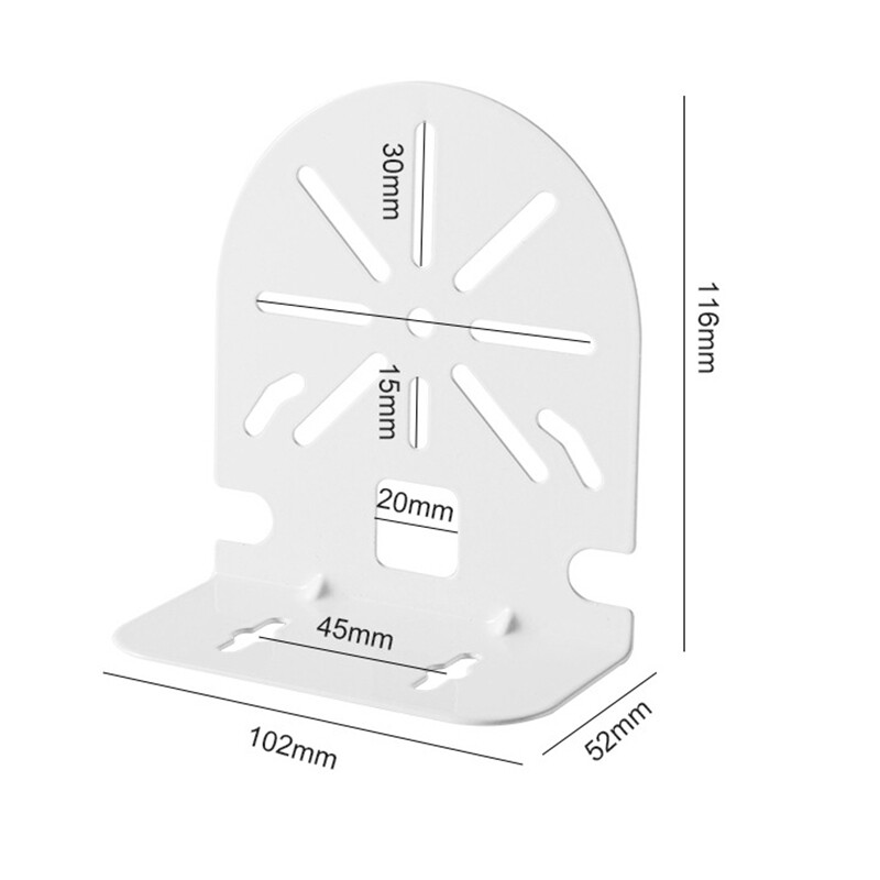 Derékszögű háztartási mennyezetre akasztó félgömb alakú kameratartó falra szerelhető Intelligens monitorozó alapkonzol csavarokkal