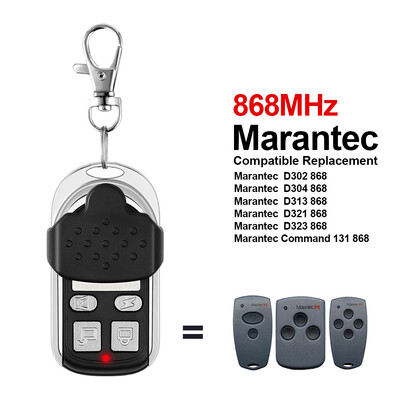 Klonēt garāžas durvju tālvadības pulti Marantec 868 MHz / 433 MHz digitālajam D302 D304 D313 433 D323 D382 D384 131 868 Command 211 212 214 221