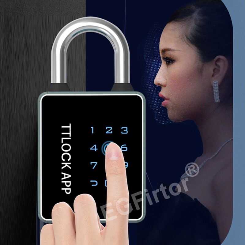 Parola TTTLock Lacăt Bluetooth Ecran tactil RFID IC Card Cheie Securitate Casă Dulap impermeabil Geanta electronică Lacăt pentru bagaje