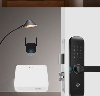 Tuya Smart Lock Wifi Bridge Wireless Gateway Hub 2.4G Wifi Smart Life APP Устройствата за дистанционно управление работят с Alexa Google Home