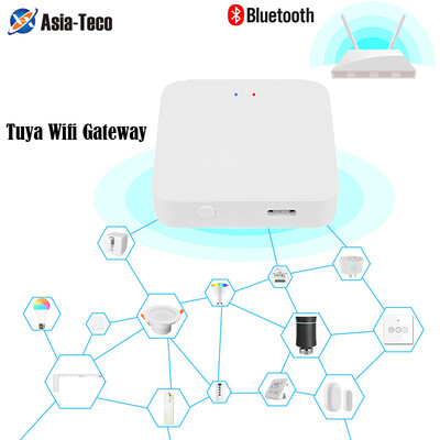 Tuya Smart Lock Wifi Bridge Wireless Gateway Hub 2.4G Wifi Smart Life APP Remote Control Devices Work with Alexa Google Home