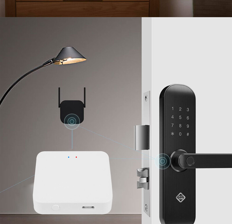 Tuya Smart Lock Wifi Bridge Wireless Gateway Hub 2.4G Wifi Smart Life APP nuotolinio valdymo įrenginiai veikia su Alexa Google Home