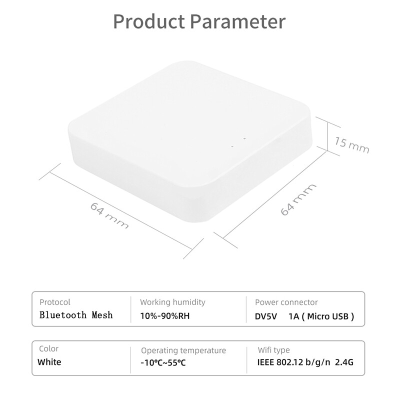 Tuya Smart Lock Wifi Bridge Wireless Gateway Hub 2.4G Wifi Smart Life APP nuotolinio valdymo įrenginiai veikia su Alexa Google Home