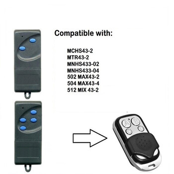 2024 NEW NOVOFERM NOVOTRON 502 524 MAX43-2 504 MAX43-4 433,92mhz Garage Remote Control NOVOFERM 522 MNHS433-02 MNHS433-04