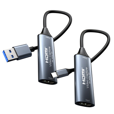 MS2130 U3 Type C USB 3.0 2.0 videorögzítő kártya 4K 30hz 1080p HDMI Video Grabber játékrögzítés élő közvetítés PS4 PC kamerához