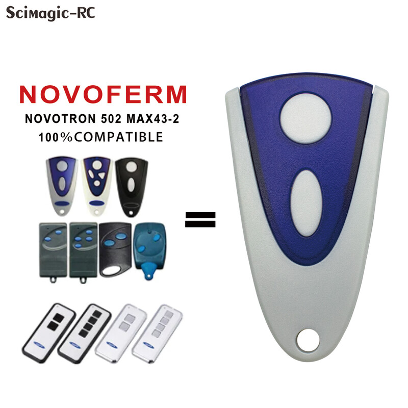 НОВО NOVOFERM NOVOTRON 502 512 522 524 Дистанционно управление HS43-2 302 304 MTR43-2 MCHS43-2 MNHS4 Гаражна врата 433.92MHz Rolling Code
