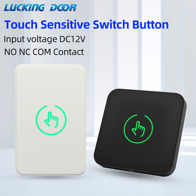 Buton de ieșire ușă Ușă deschisă Comutator de deblocare electronică Control acces Buton de ieșire Iluminare din spate Buton tactil Deschidetor de ușă