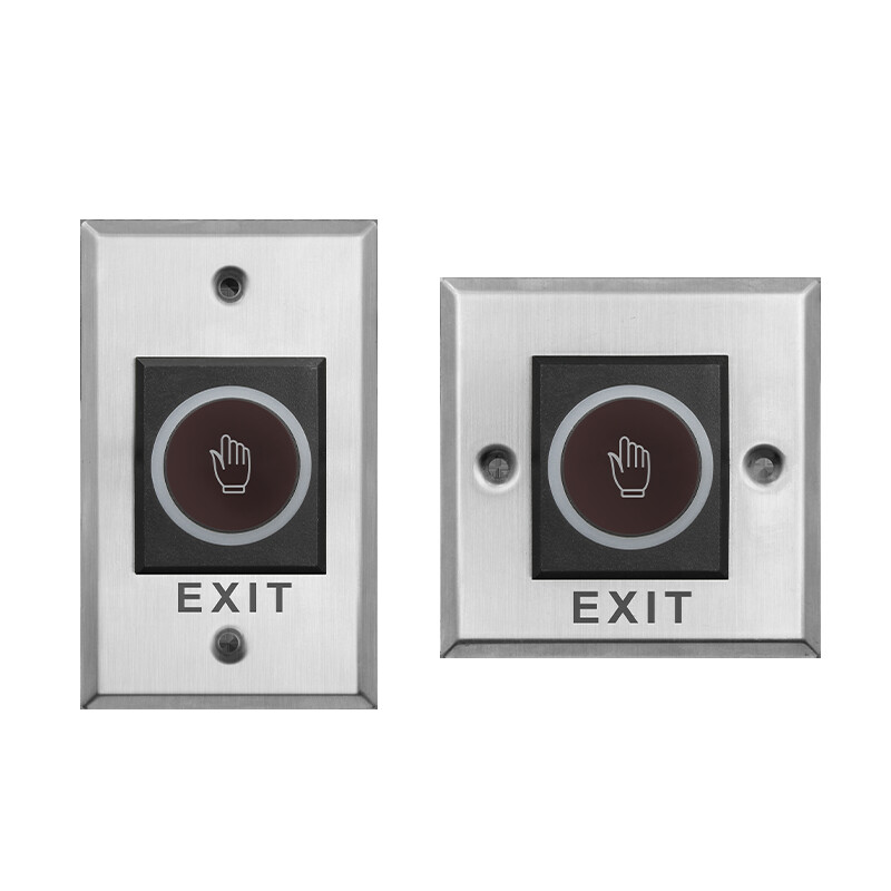 Ar tālvadības pulti Izejas pogas atbrīvošanas izejas slēdzis bez pieskāriena infrasarkanā izejas poga Durvju sensora slēdzis Piekļuves kontroles sistēma