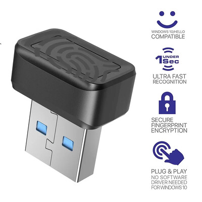 Modul cititor de amprente USB Cititor de scaner pentru laptop pentru Windows 10 Hello PC Blocare notebook Scanner biometric