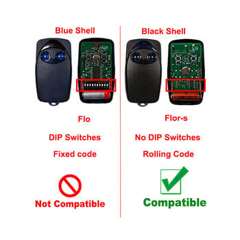 NICE Flor-s FLOR2-S NICE ERA FLO2RE INTI NICE SMILO SM2 SM4 433.92MHz Remote Controller Transmitter 433 MHz Door Opener