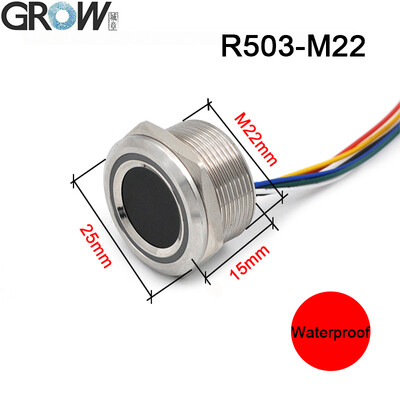 R503-M22 DC3.3V 200 ietilpības gredzena indikatora gaismas diodes vadības apaļais pirkstu nospiedumu moduļa skeneris Arduino piekļuves kontrolei