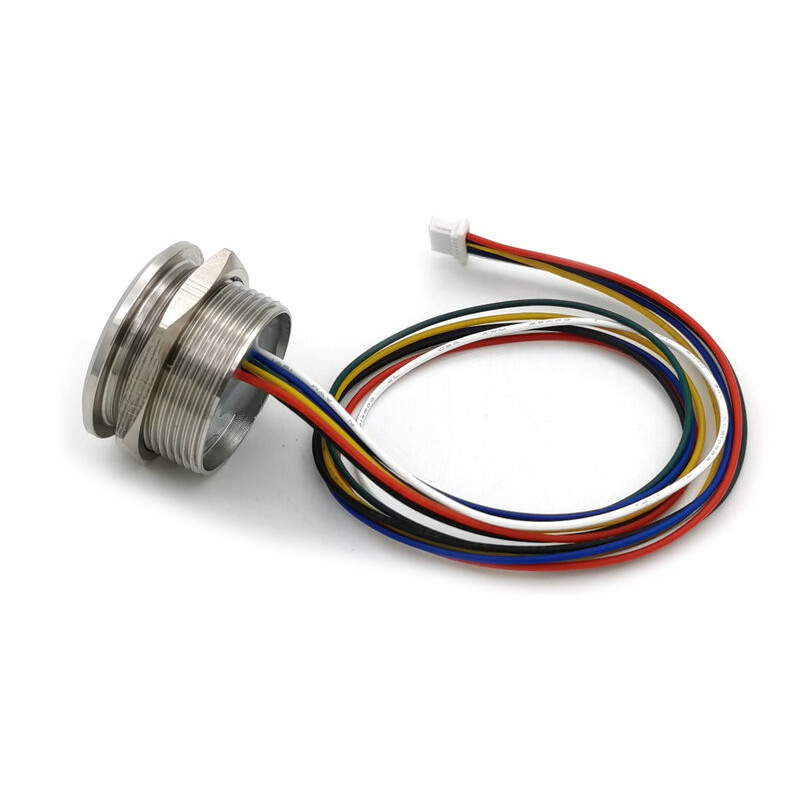 R503-M22 DC3.3V 200 ietilpības gredzena indikatora gaismas diodes vadības apaļais pirkstu nospiedumu moduļa skeneris Arduino piekļuves kontrolei