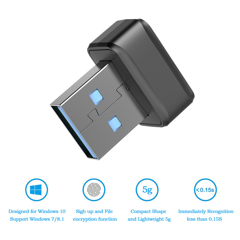 USB modul za čitanje ključeva otiska prsta za Windows 10 11 Hello, biometrijski skener, lokot, modul za otključavanje otiska prsta, dodaci za prijenosna računala