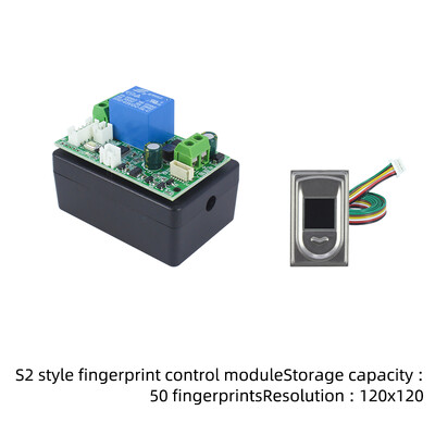 V2 pirkstu nospiedumu releja identifikācijas vadības modulim DC7V-30V ir vairāki regulējami režīmi,