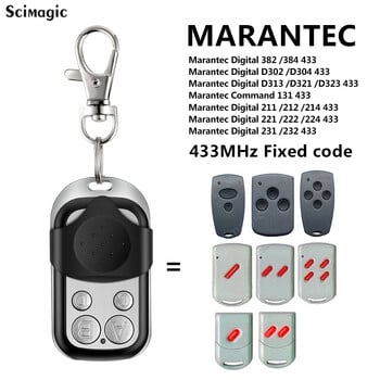 Marantec 433.92MHz дистанционно управление за гаражна врата, съвместимо с цифрово 302 / 304 / 313 / 323 / 321 / 211 / 212 / 222 /221 224 433