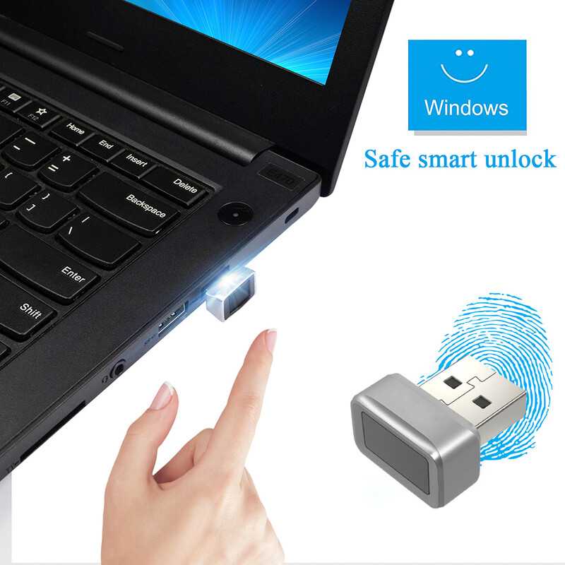 USB pirkstu nospiedumu atslēgu lasītāja modulis operētājsistēmai Windows 7 8 10 11 Hello biometriskā skenera piekaramā atslēga klēpjdatoriem PC pirkstu nospiedumu atbloķēšanas modulis