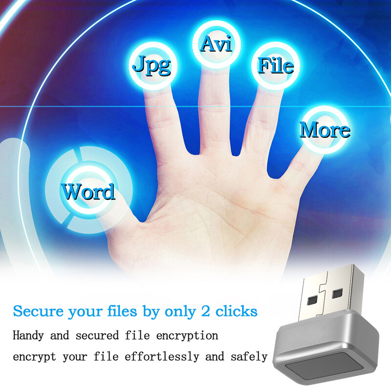 USB pirkstu nospiedumu atslēgu lasītāja modulis operētājsistēmai Windows 7 8 10 11 Hello biometriskā skenera piekaramā atslēga klēpjdatoriem PC pirkstu nospiedumu atbloķēšanas modulis