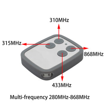 Ново многочестотно 280-900MHZ дистанционно управление за гаражна врата, копиране, копиране, 433mhz 868mhz гаражно дистанционно, мултимарково дистанционно управление