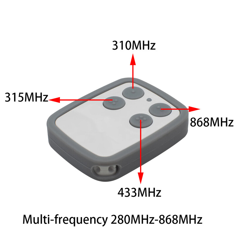 Jauns daudzfrekvenču 280-900MHZ garāžas durvju tālvadības pults kopēšanas pavairotājs 433mhz 868mhz garāžas tālvadības pults vairāku zīmolu tālvadības pults